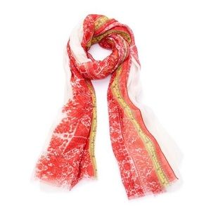 Brand New Yigal Azrouel Multi Color Print Scarf